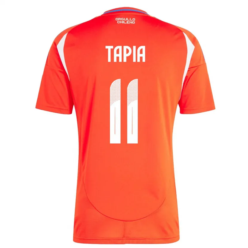 Danxen Niño Camiseta Chile Gonzalo Tapia #11 Rojo 1ª Equipación 24-26 La Camisa
