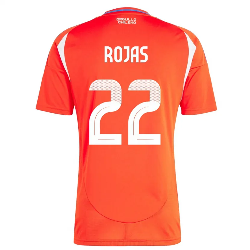Danxen Niño Camiseta Chile Jeyson Rojas #22 Rojo 1ª Equipación 24-26 La Camisa
