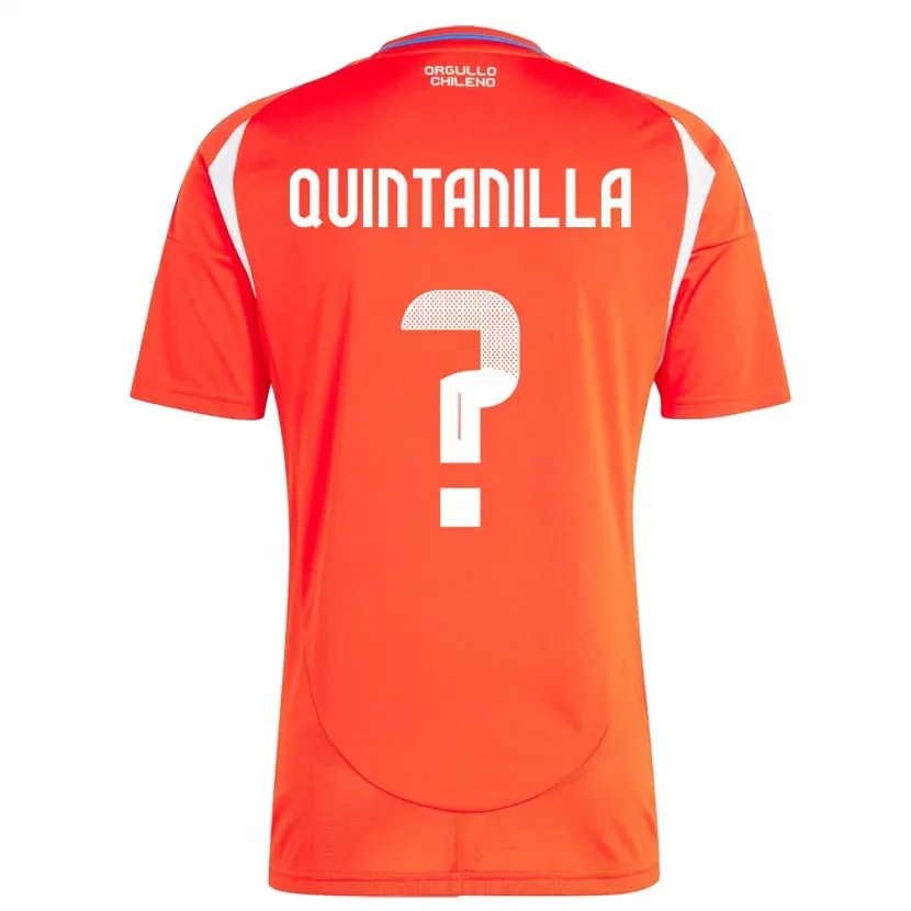 Danxen Niño Camiseta Chile Vicente Quintanilla #0 Rojo 1ª Equipación 24-26 La Camisa