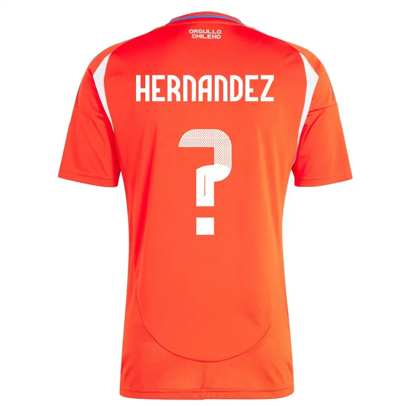 Danxen Niño Camiseta Chile Camilo Hernández #0 Rojo 1ª Equipación 24-26 La Camisa