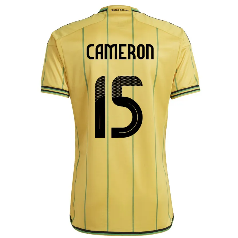 Danxen Niño Camiseta Jamaica Tiffany Cameron #15 Amarillo 1ª Equipación 24-26 La Camisa