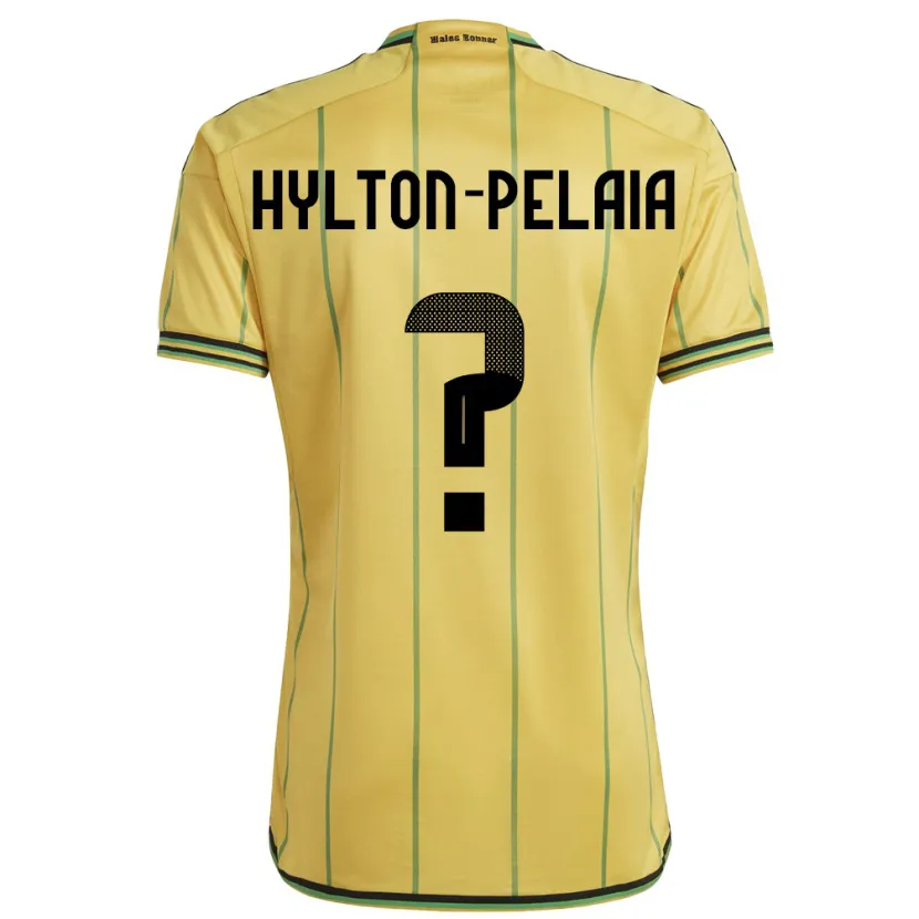 Danxen Niño Camiseta Jamaica Jayda Hylton-Pelaia #0 Amarillo 1ª Equipación 24-26 La Camisa