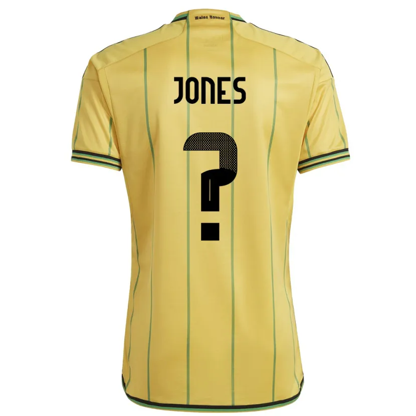 Danxen Niño Camiseta Jamaica Rachel Jones #0 Amarillo 1ª Equipación 24-26 La Camisa