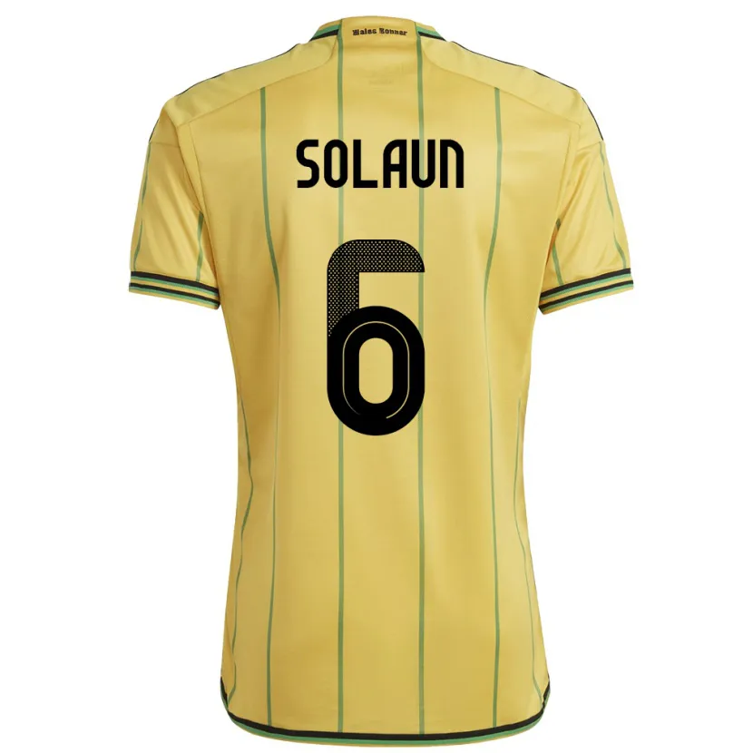 Danxen Niño Camiseta Jamaica Havana Solaun #6 Amarillo 1ª Equipación 24-26 La Camisa
