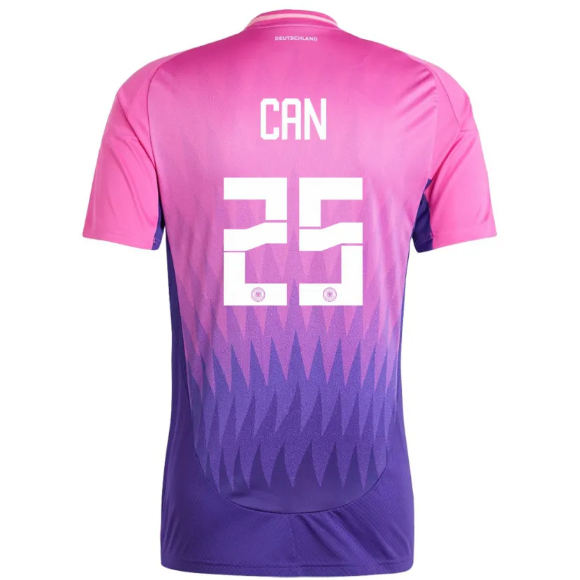 Danxen Niño Camiseta Alemania Emre Can #25 Rosado Morado 2ª Equipación 24-26 La Camisa