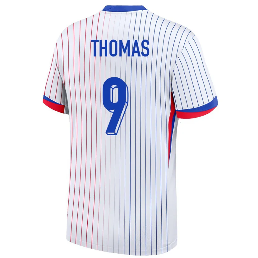 Danxen Niño Camiseta Francia Lindsey Thomas #9 Blanco 2ª Equipación 24-26 La Camisa