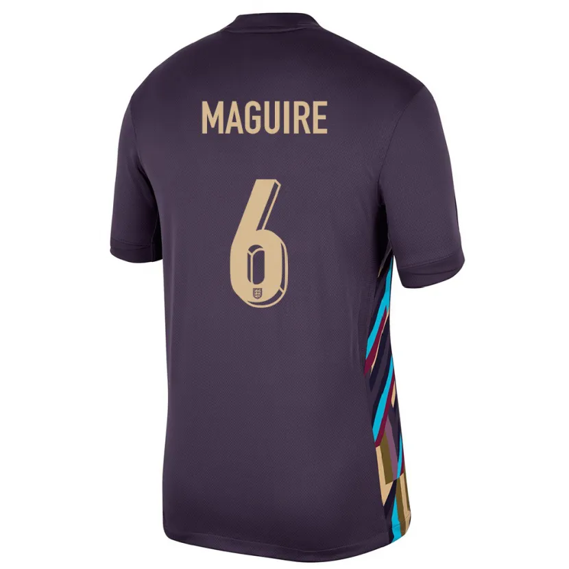 Danxen Niño Camiseta Inglaterra Harry Maguire #6 Pasa Oscura 2ª Equipación 24-26 La Camisa