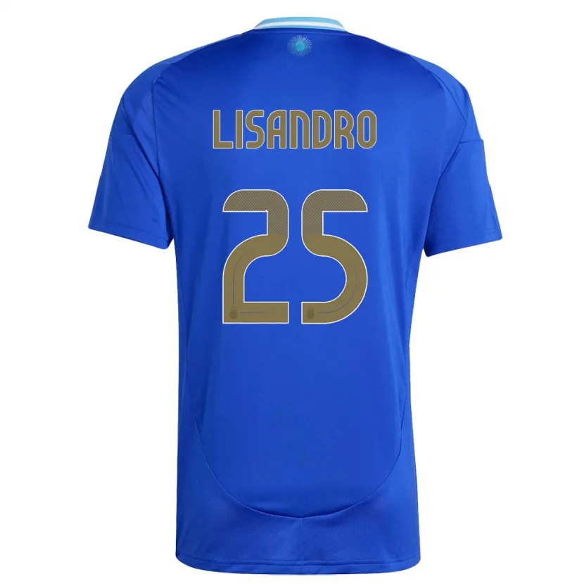 Danxen Niño Camiseta Argentina Lisandro Martinez #25 Azul 2ª Equipación 24-26 La Camisa