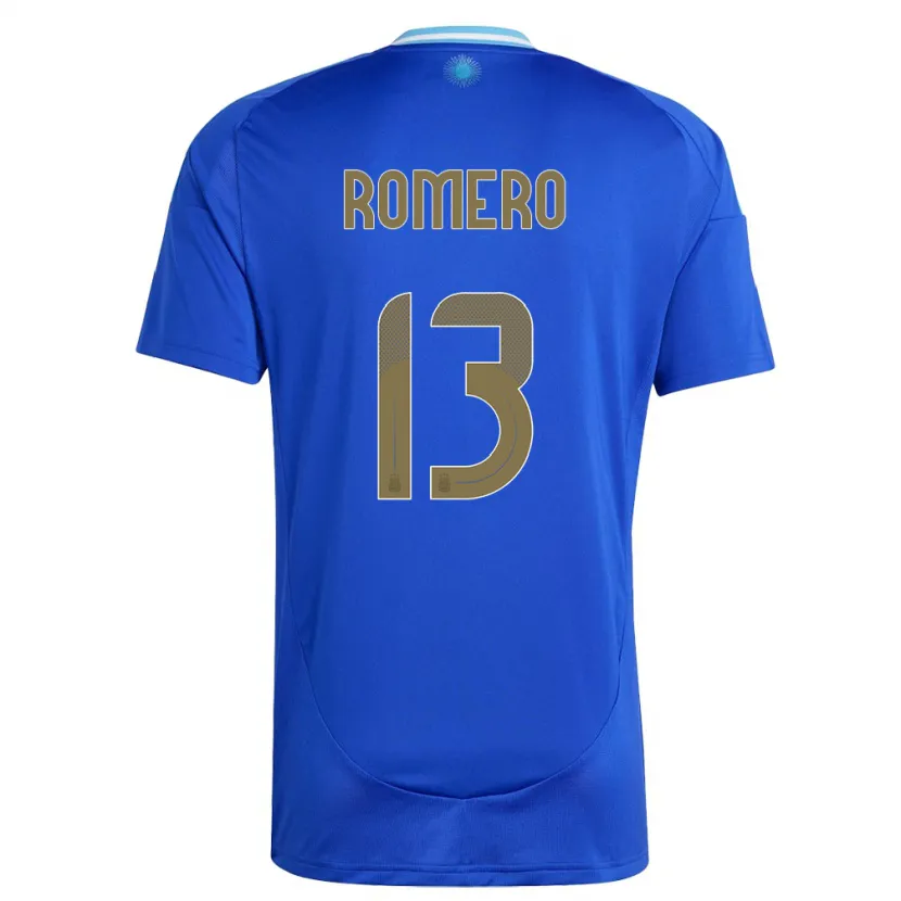 Danxen Niño Camiseta Argentina Cristian Romero #13 Azul 2ª Equipación 24-26 La Camisa