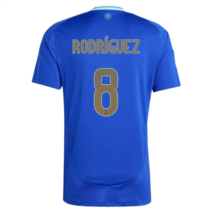 Danxen Niño Camiseta Argentina Agustin Rodriguez #8 Azul 2ª Equipación 24-26 La Camisa
