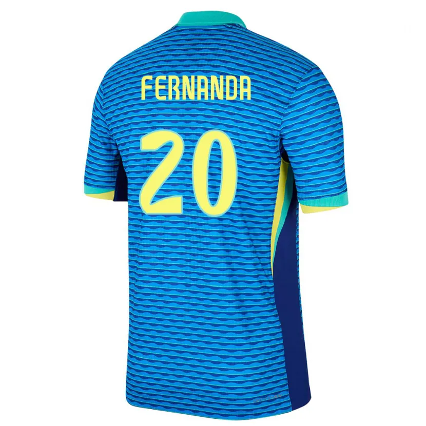 Danxen Niño Camiseta Brasil Fernanda Palermo #20 Azul 2ª Equipación 24-26 La Camisa