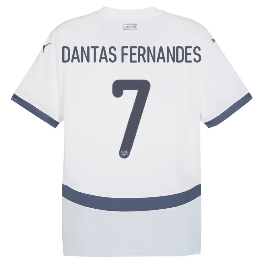 Danxen Niño Camiseta Suiza Ronaldo Dantas Fernandes #7 Blanco 2ª Equipación 24-26 La Camisa