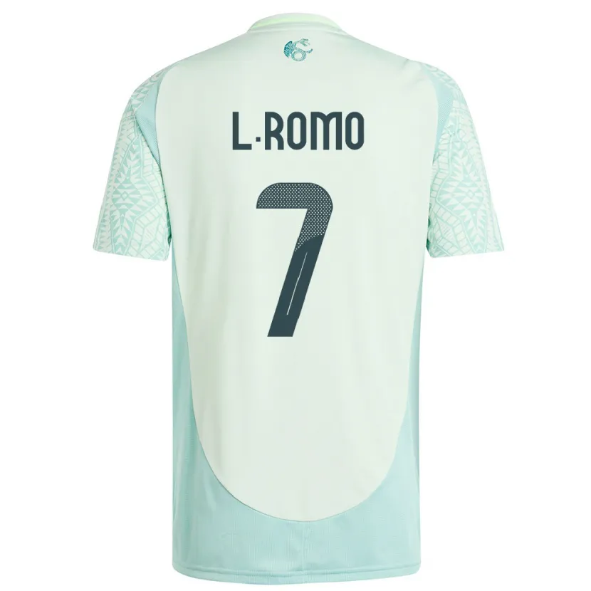 Danxen Niño Camiseta México Luis Romo #7 Lino Verde 2ª Equipación 24-26 La Camisa