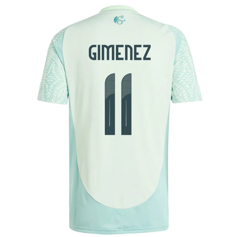 Danxen Niño Camiseta México Santiago Gimenez #11 Lino Verde 2ª Equipación 24-26 La Camisa