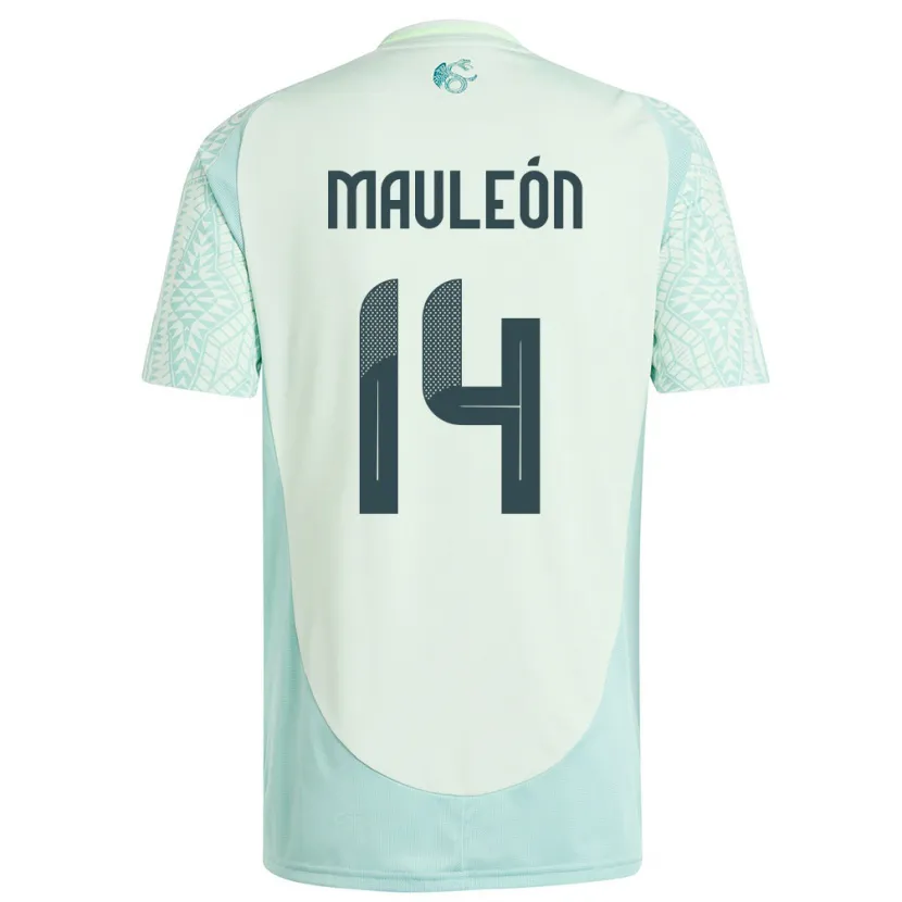 Danxen Niño Camiseta México Natalia Mauleon #14 Lino Verde 2ª Equipación 24-26 La Camisa