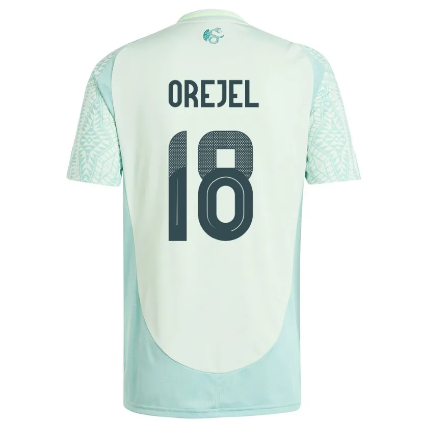 Danxen Niño Camiseta México Jocelyn Orejel #18 Lino Verde 2ª Equipación 24-26 La Camisa