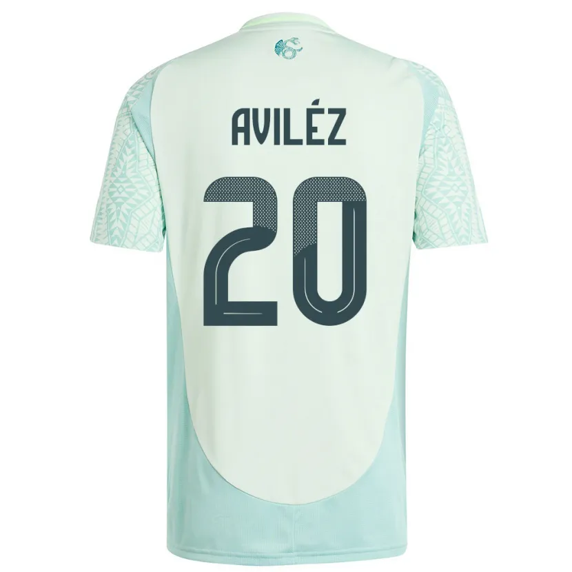 Danxen Niño Camiseta México Aylin Avilez #20 Lino Verde 2ª Equipación 24-26 La Camisa