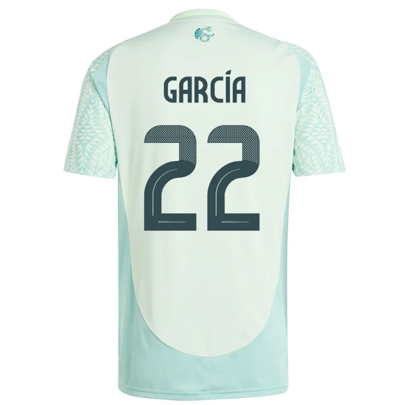 Danxen Niño Camiseta México Diana Garcia #22 Lino Verde 2ª Equipación 24-26 La Camisa
