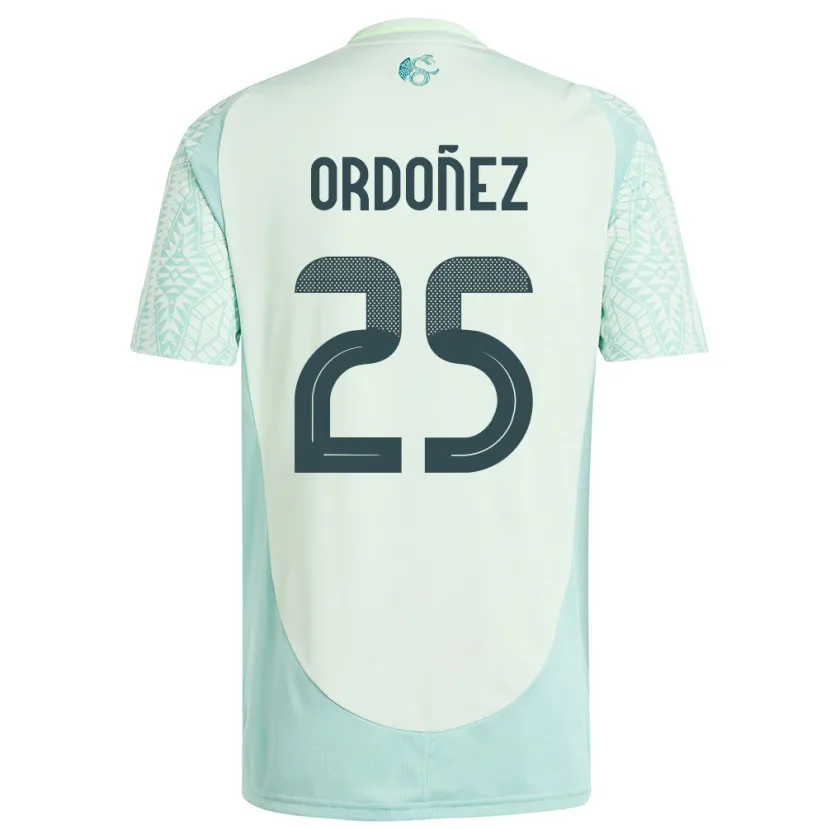 Danxen Niño Camiseta México Diana Ordonez #25 Lino Verde 2ª Equipación 24-26 La Camisa