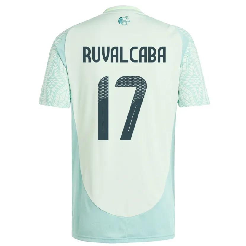 Danxen Niño Camiseta México Jorge Ruvalcaba #17 Lino Verde 2ª Equipación 24-26 La Camisa