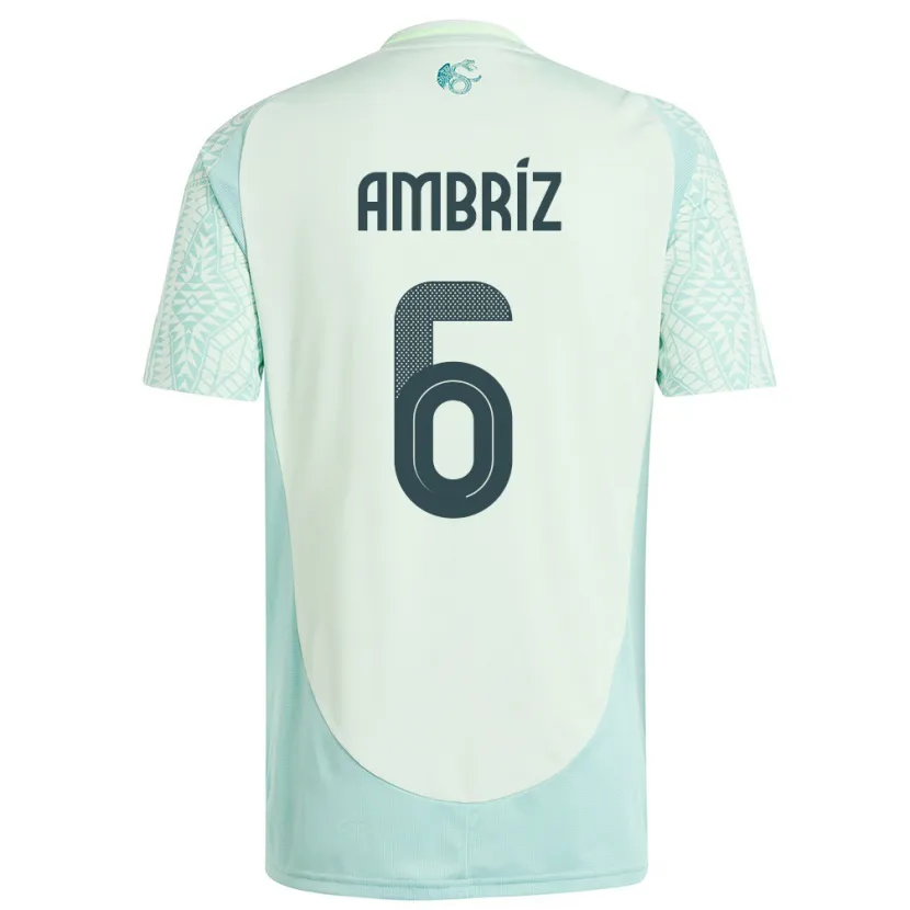 Danxen Niño Camiseta México Fidel Ambriz #6 Lino Verde 2ª Equipación 24-26 La Camisa