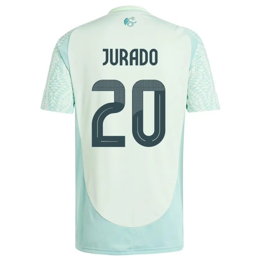 Danxen Niño Camiseta México Heriberto Jurado #20 Lino Verde 2ª Equipación 24-26 La Camisa
