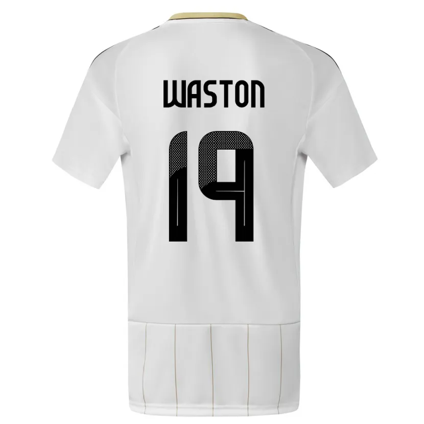 Danxen Niño Camiseta Costa Rica Kendall Waston #19 Blanco 2ª Equipación 24-26 La Camisa