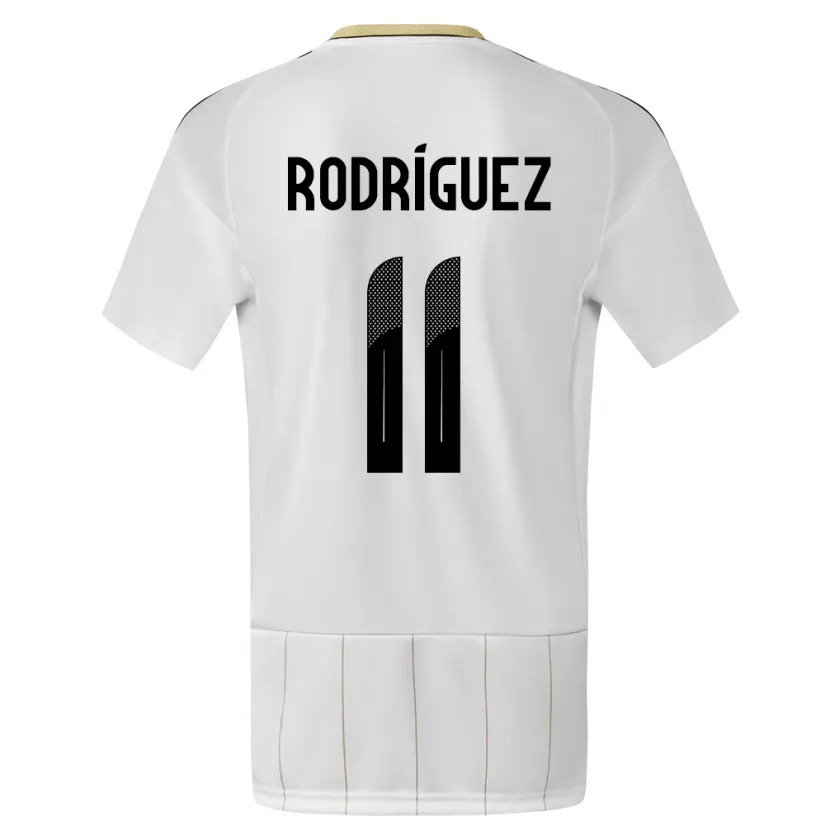 Danxen Niño Camiseta Costa Rica Raquel Rodriguez #11 Blanco 2ª Equipación 24-26 La Camisa