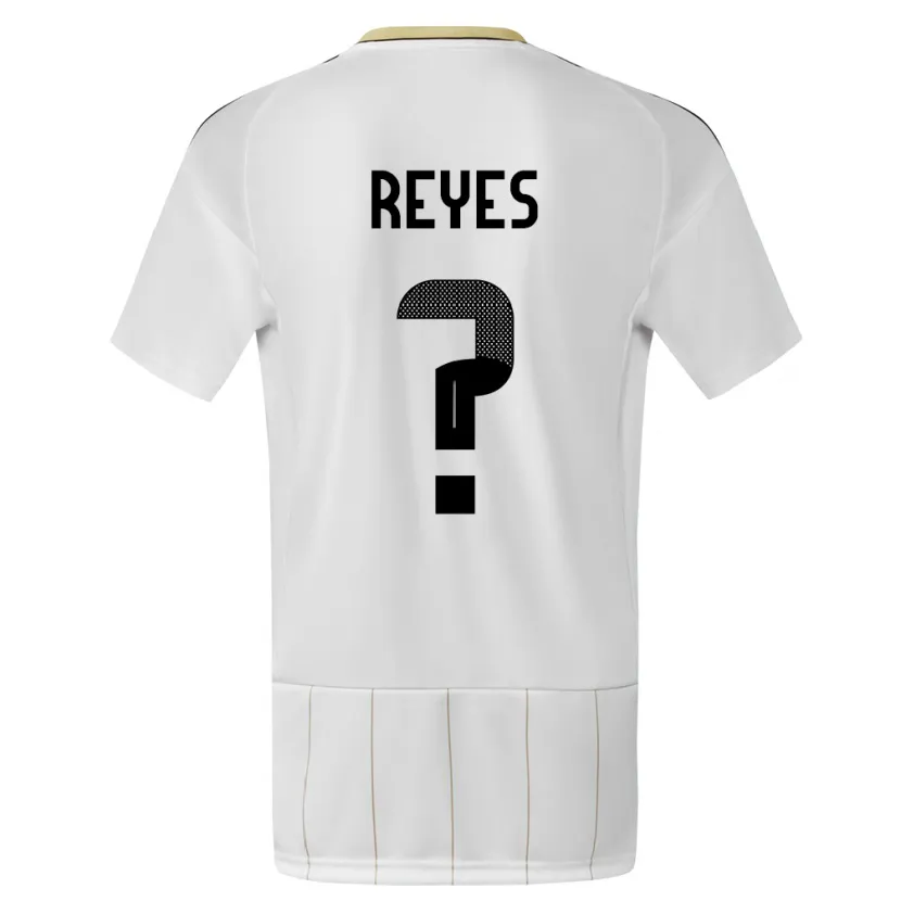 Danxen Niño Camiseta Costa Rica Kenan Reyes #0 Blanco 2ª Equipación 24-26 La Camisa