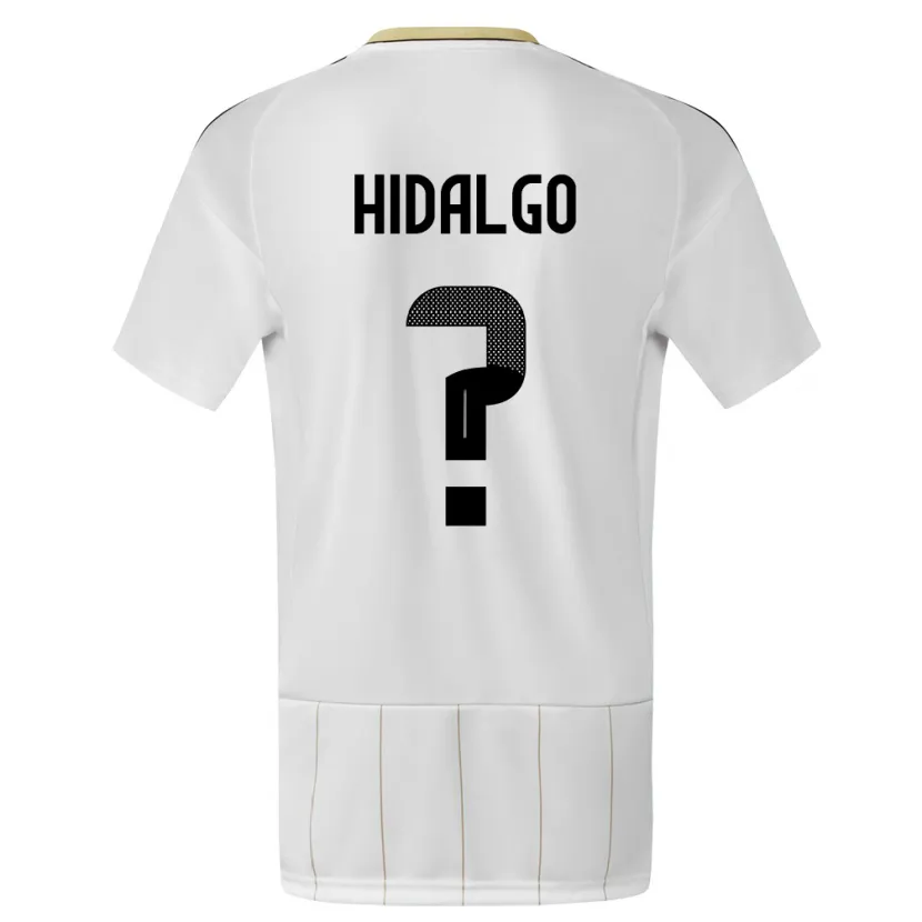 Danxen Niño Camiseta Costa Rica Pablo Hidalgo #0 Blanco 2ª Equipación 24-26 La Camisa