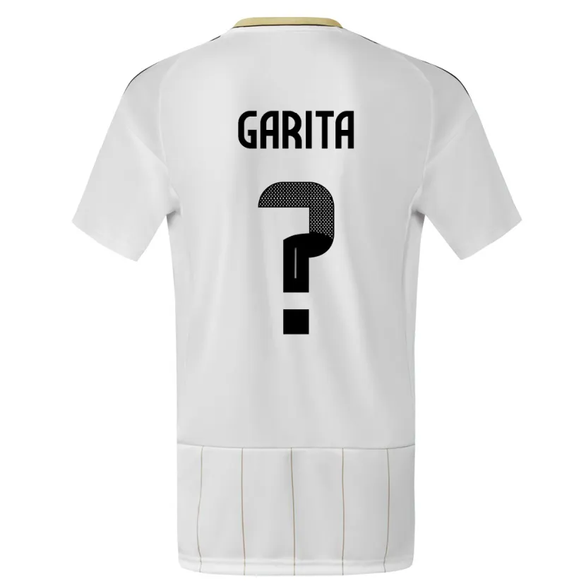 Danxen Niño Camiseta Costa Rica Emmanuel Garita #0 Blanco 2ª Equipación 24-26 La Camisa
