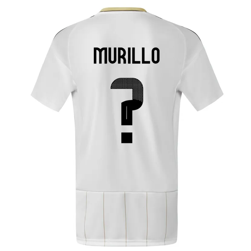 Danxen Niño Camiseta Costa Rica Isaac Murillo #0 Blanco 2ª Equipación 24-26 La Camisa