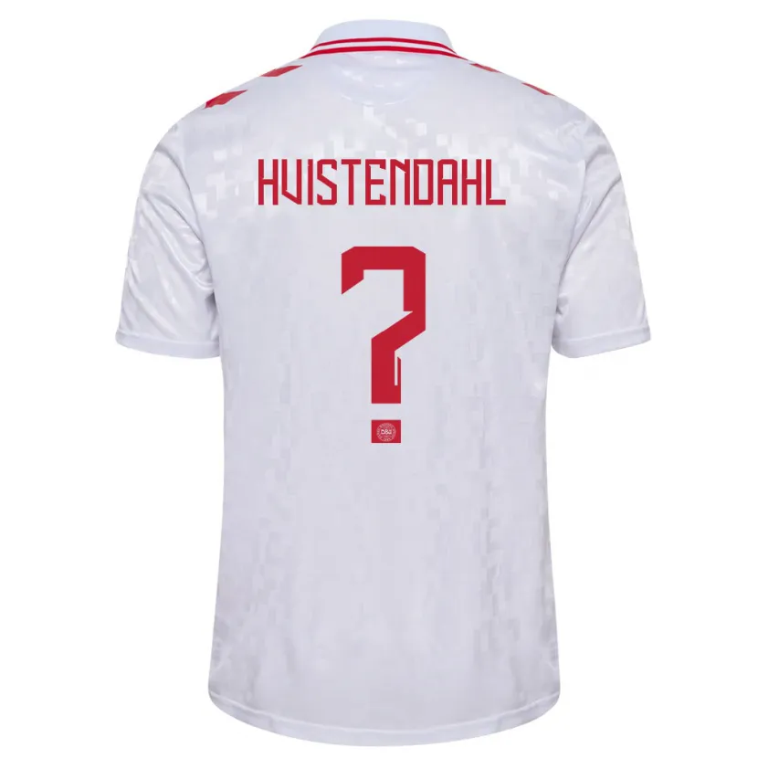 Danxen Niño Camiseta Dinamarca Johan Hvistendahl #0 Blanco 2ª Equipación 24-26 La Camisa