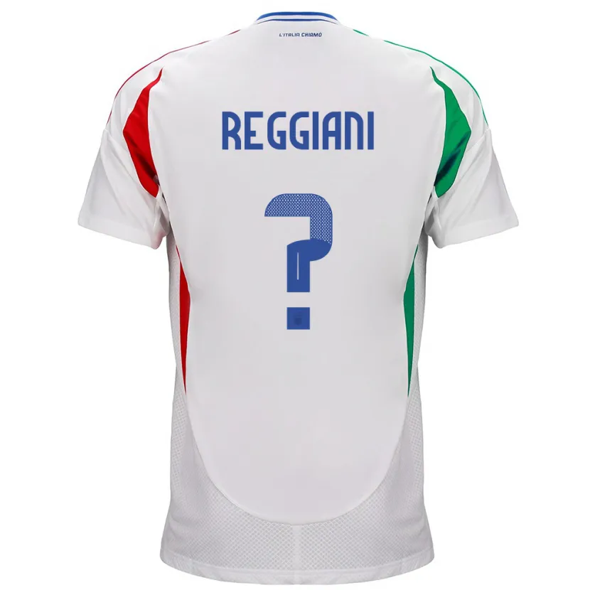 Danxen Niño Camiseta Italia Luca Reggiani #0 Blanco 2ª Equipación 24-26 La Camisa