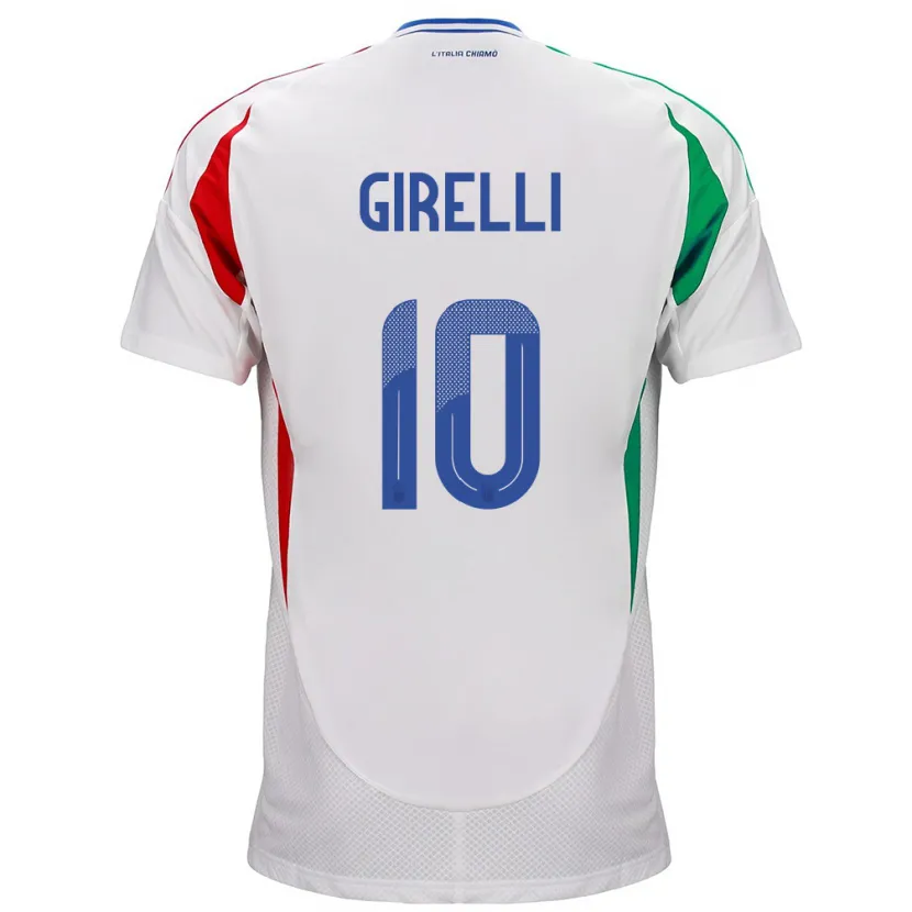 Danxen Niño Camiseta Italia Cristiana Girelli #10 Blanco 2ª Equipación 24-26 La Camisa