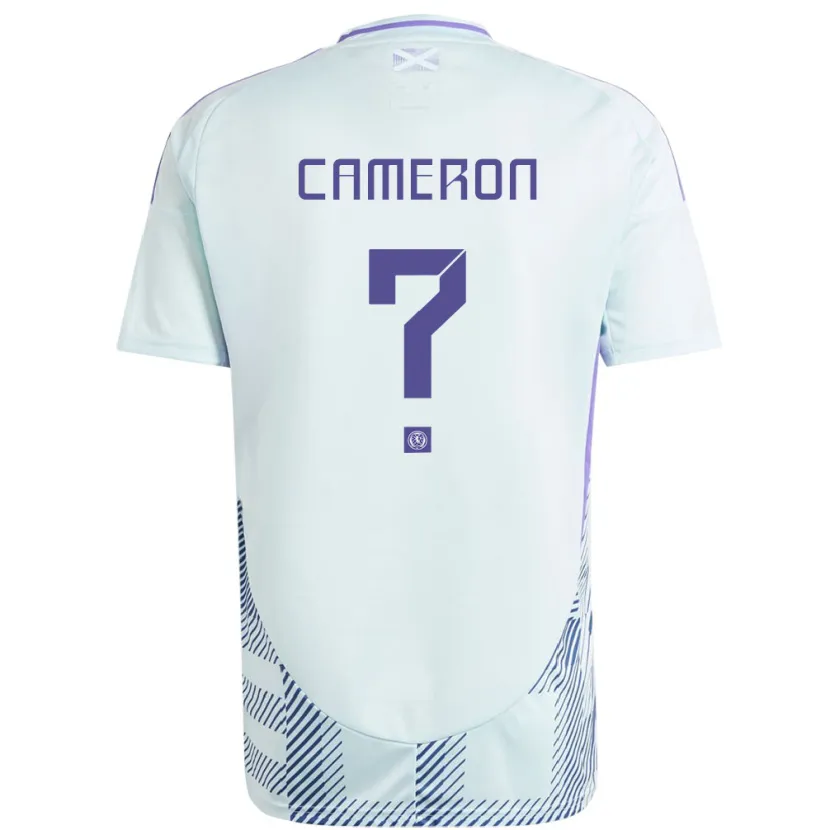Danxen Niño Camiseta Escocia Lyall Cameron #0 Azul Menta Claro 2ª Equipación 24-26 La Camisa