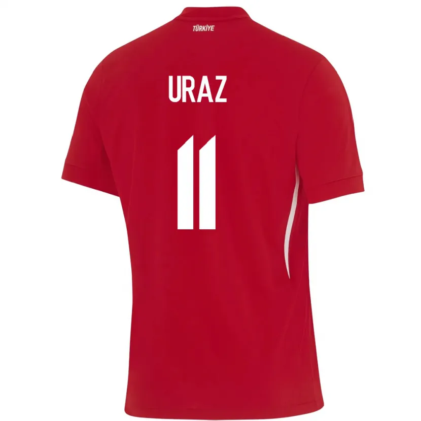 Danxen Niño Camiseta Turquía Yağmur Uraz #11 Rojo 2ª Equipación 24-26 La Camisa