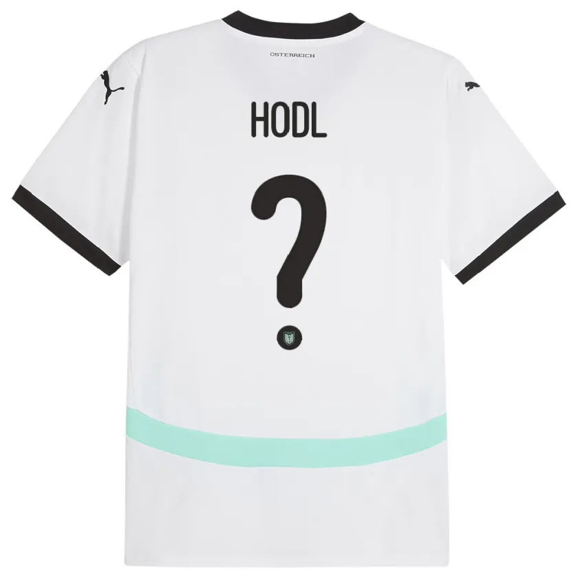 Danxen Niño Camiseta Austria Jacob Hödl #0 Blanco 2ª Equipación 24-26 La Camisa