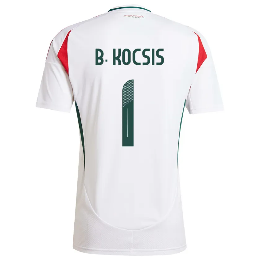 Danxen Niño Camiseta Hungría Botond Kocsis #1 Blanco 2ª Equipación 24-26 La Camisa