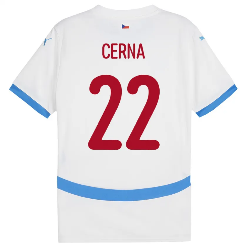 Danxen Niño Camiseta Chequia Franny Černá #22 Blanco 2ª Equipación 24-26 La Camisa