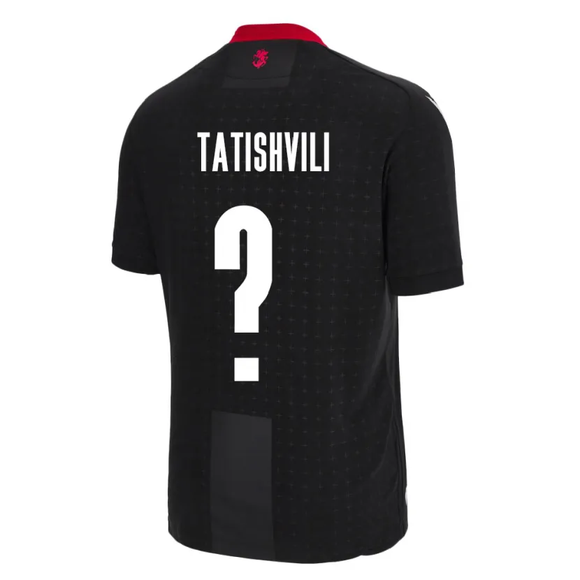 Danxen Niño Camiseta Georgia Sandro Tatishvili #0 Negro 2ª Equipación 24-26 La Camisa