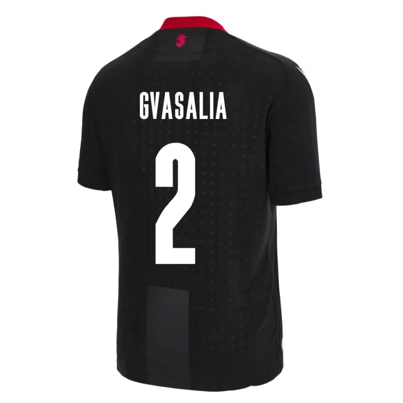 Danxen Niño Camiseta Georgia Giorgi Gvasalia #2 Negro 2ª Equipación 24-26 La Camisa