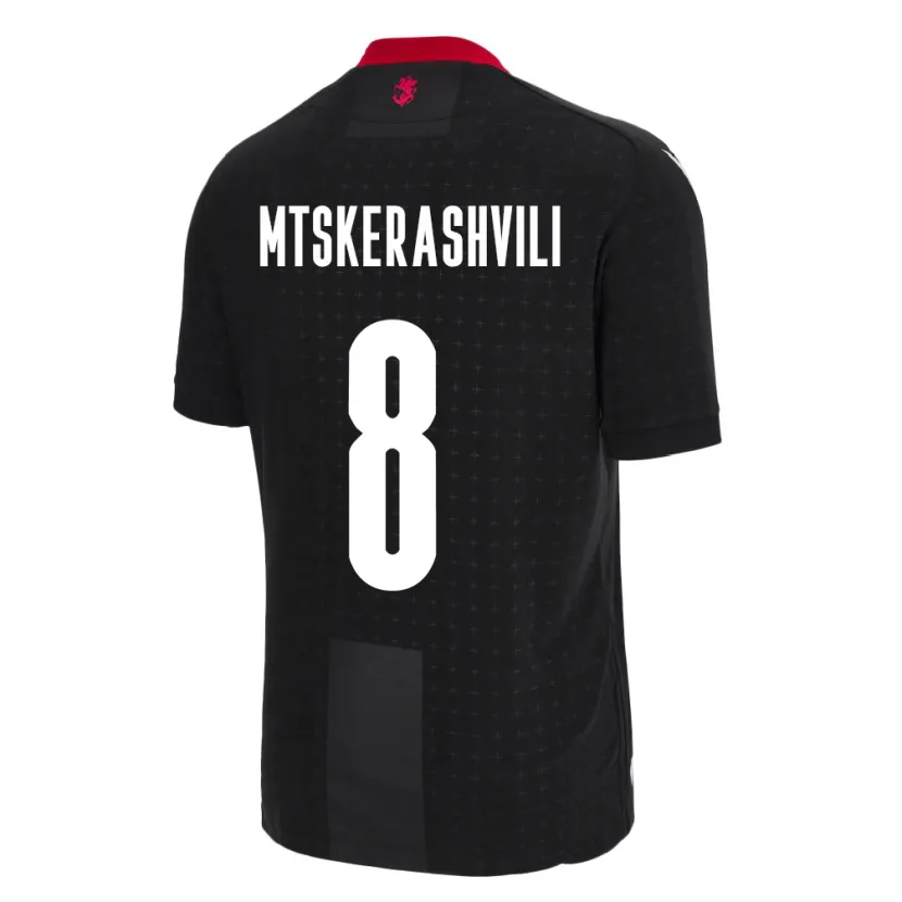Danxen Niño Camiseta Georgia Lizi Mtskerashvili #8 Negro 2ª Equipación 24-26 La Camisa