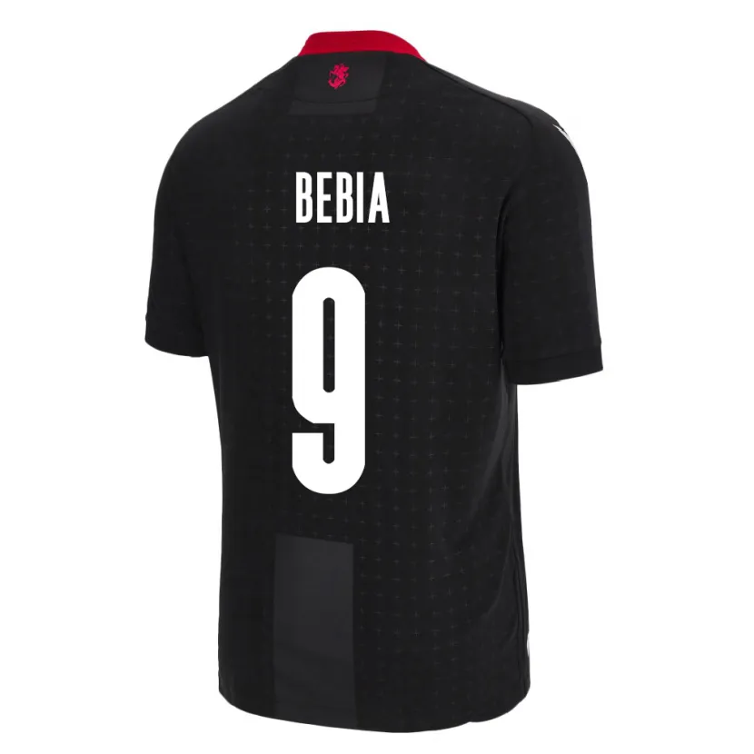 Danxen Niño Camiseta Georgia Maiko Bebia #9 Negro 2ª Equipación 24-26 La Camisa