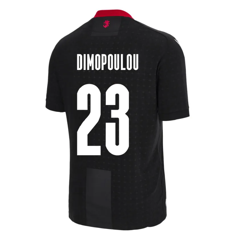 Danxen Niño Camiseta Georgia Salomi Dimopoulou #23 Negro 2ª Equipación 24-26 La Camisa