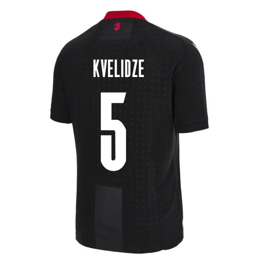 Danxen Niño Camiseta Georgia Tamar Kvelidze #5 Negro 2ª Equipación 24-26 La Camisa
