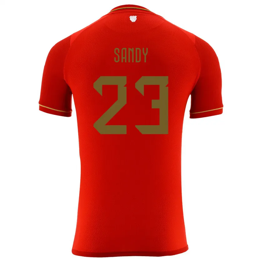 Danxen Niño Camiseta Bolivia Daniel Sandy #23 Rojo 2ª Equipación 24-26 La Camisa