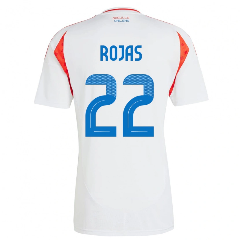 Danxen Niño Camiseta Chile Jeyson Rojas #22 Blanco 2ª Equipación 24-26 La Camisa