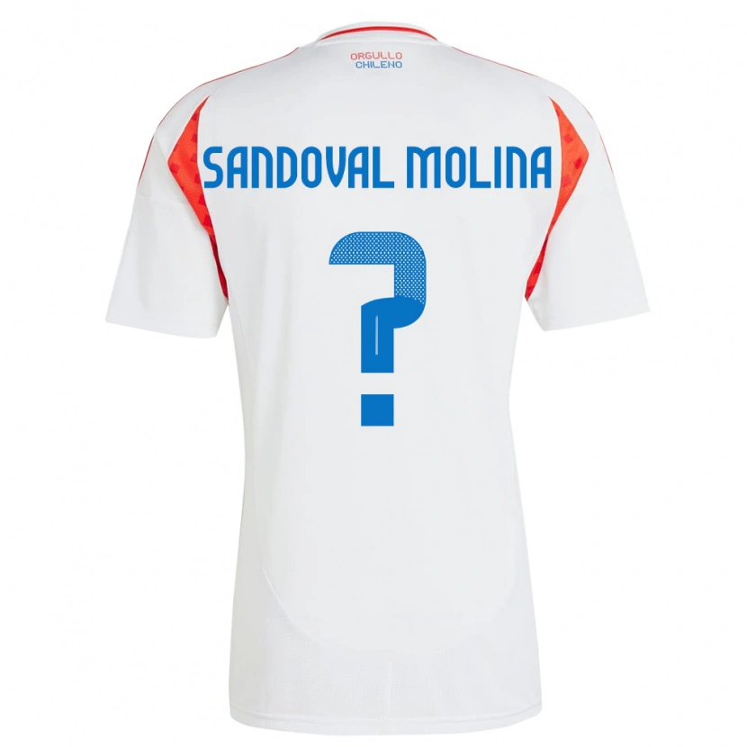 Danxen Niño Camiseta Chile Mario Sandoval Molina #0 Blanco 2ª Equipación 24-26 La Camisa