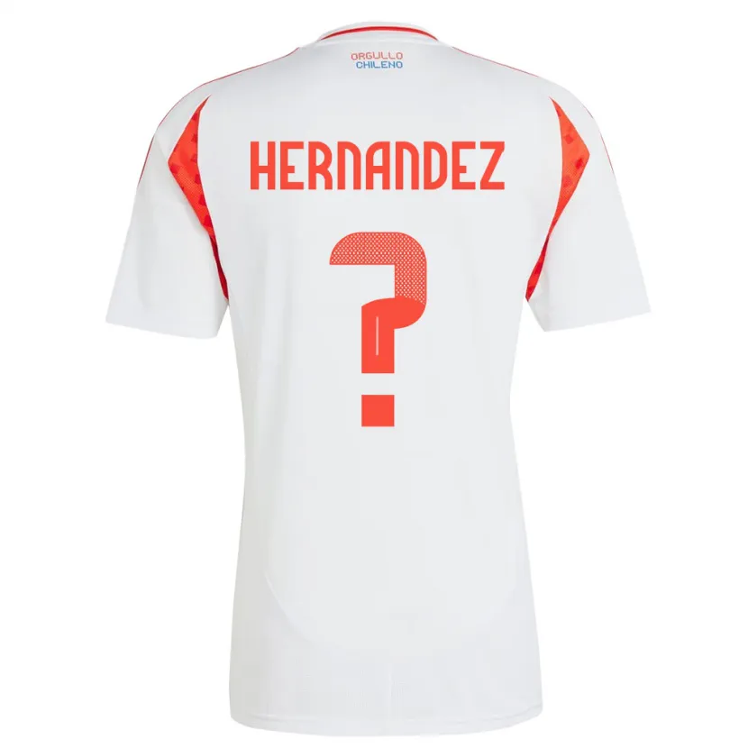 Danxen Niño Camiseta Chile Camilo Hernández #0 Blanco 2ª Equipación 24-26 La Camisa